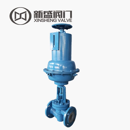 Fluorine-butterfly cut-off valve adjustment